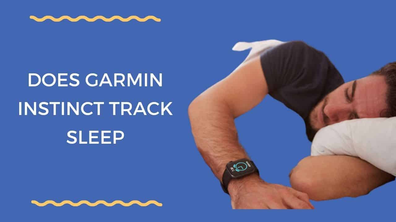 does garmin instinct track sleep